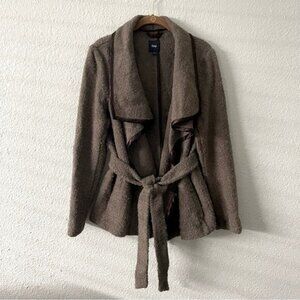 GAP brown sweater Jacket ties at waist size large